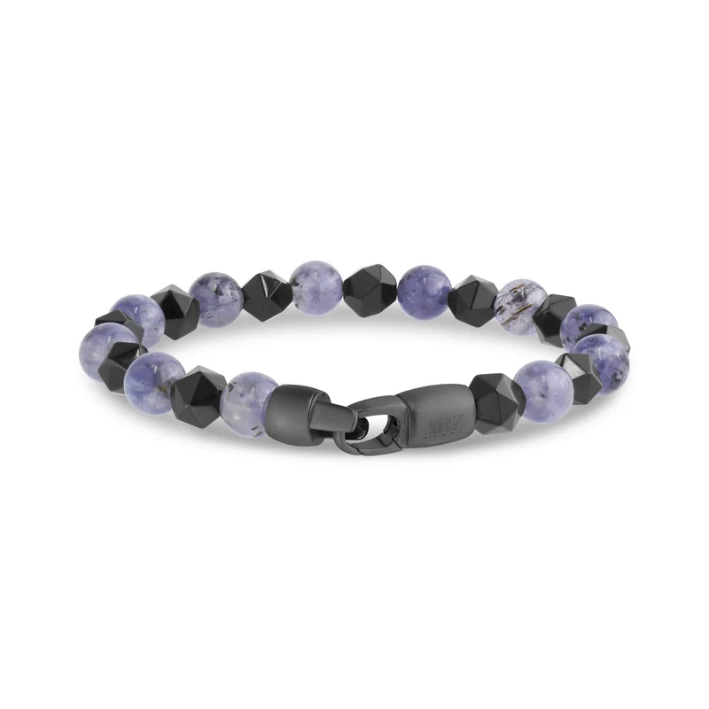 8 mm Iolith-Perlenarmband
