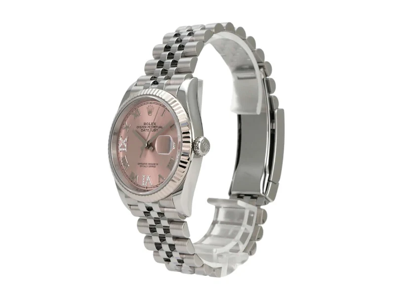Rolex Datejust 36 Oystersteel Weißgold 126234 Pink R Diamant Jubile-Band