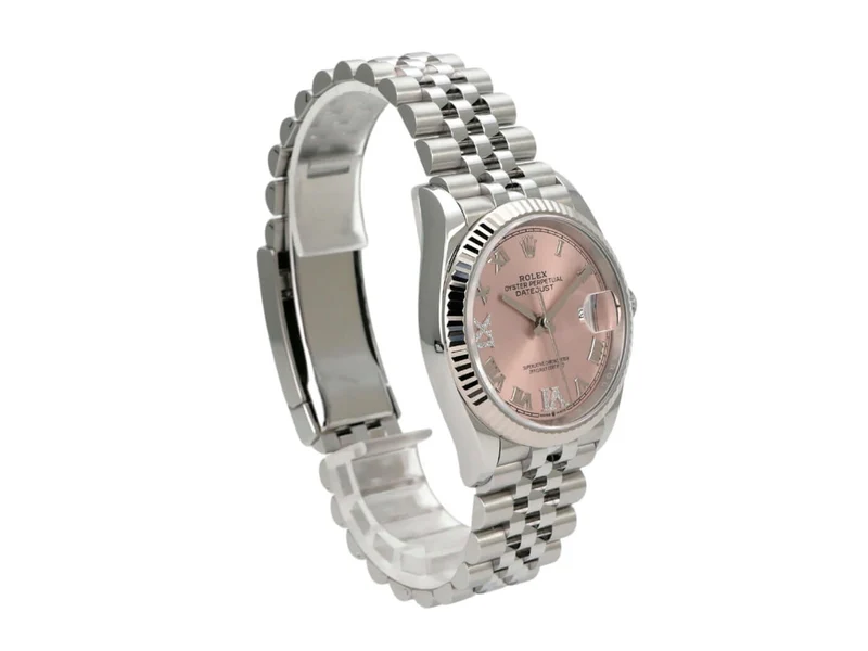 Rolex Datejust 36 Oystersteel Weißgold 126234 Pink R Diamant Jubile-Band