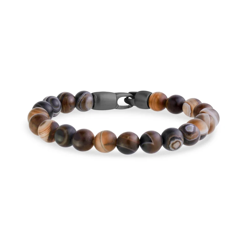 Sardonyx-Perlenarmband