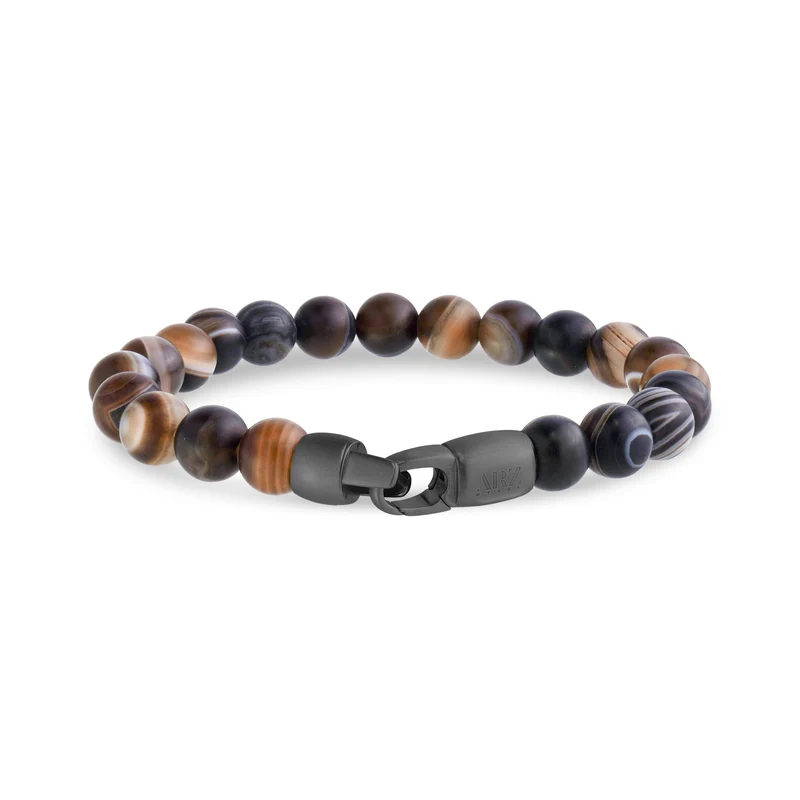 Sardonyx-Perlenarmband