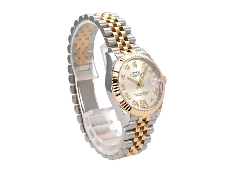 Rolex Datejust 31 Oystersteel Gelbgold 278273 Silber R DIA Jubile-Band
