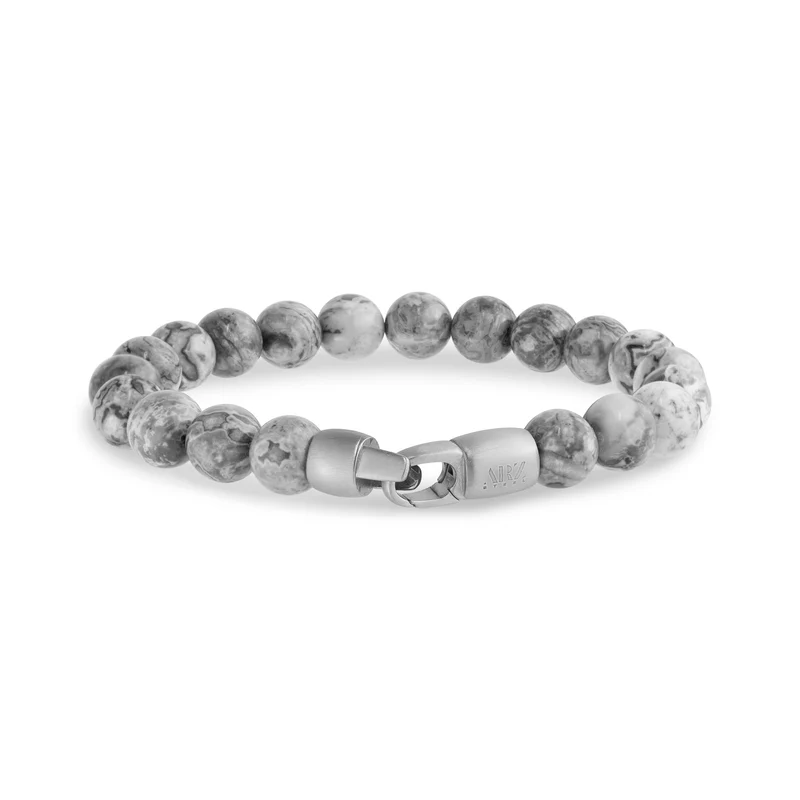 Armband aus grauem Jaspis