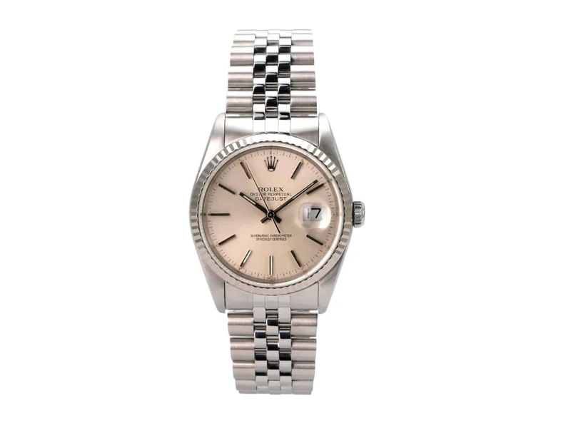 Rolex Datejust 36 Ref. 16234 Silber Jubile-Band