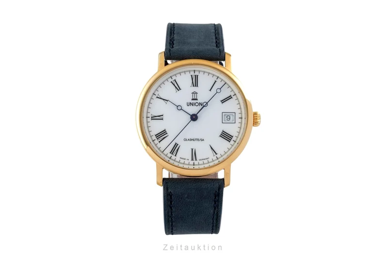 Union Glashütte Klassik gilt-brass automatic men's watch [2605464]