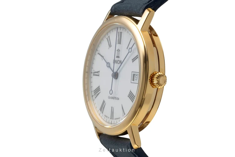 Union Glashütte Klassik gilt-brass automatic men's watch [2605464]