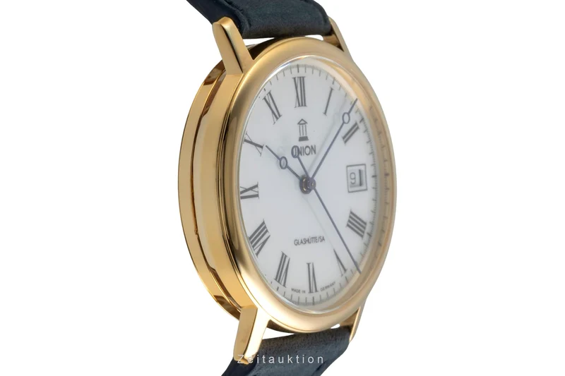 Union Glashütte Klassik gilt-brass automatic men's watch [2605464]