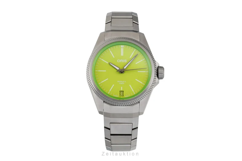 Oris Propilot X titanium automatic men's watch 01 400 7778 7157-Set LP: 4500EUR [2605163]