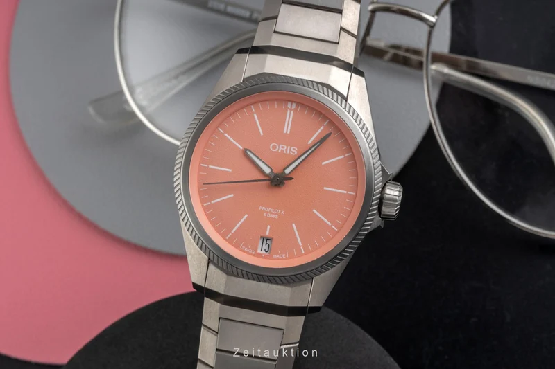 Oris Propilot X titanium automatic unisex 01 400 7778 7158-07 7 20 01TLC LP: 4300EUR [2605165]