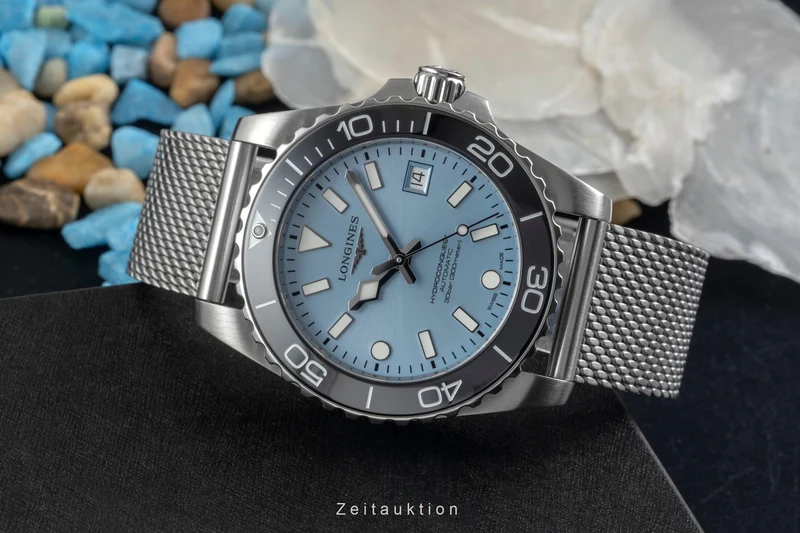 Longines Hydro Conquest steel automatic men's watch L3.779.4.99.6 LP: 2250EUR [2605412]