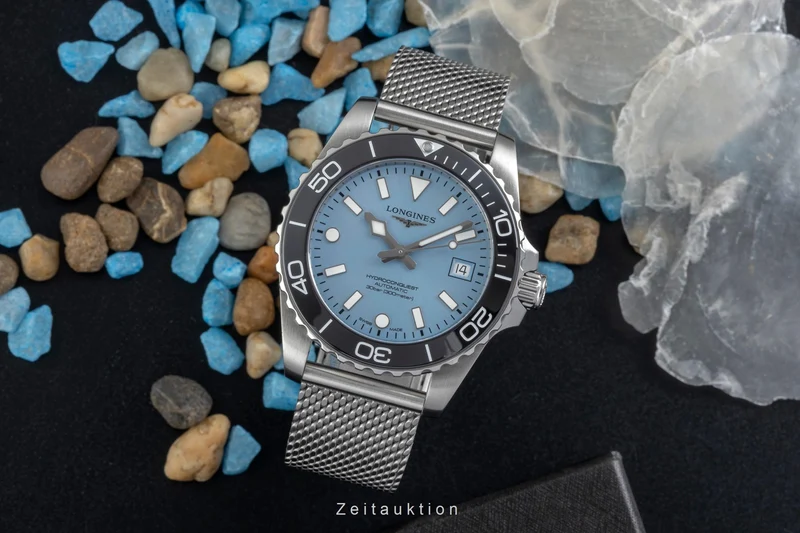 Longines Hydro Conquest steel automatic men's watch L3.779.4.99.6 LP: 2250EUR [2605412]