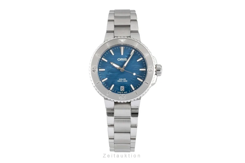 Oris Aquis Date steel automatic women's watch 01 733 7770 4155-07 8 18 05P LP: 2350EUR [2605169]