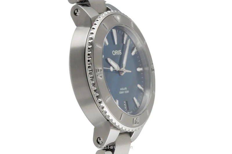 Oris Aquis Date steel automatic women's watch 01 733 7770 4155-07 8 18 05P LP: 2350EUR [2605169]