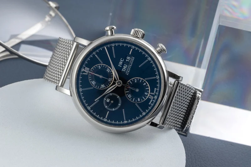 IWC Portofino chronograph steel automatic men's watch IW391010 [2605421]