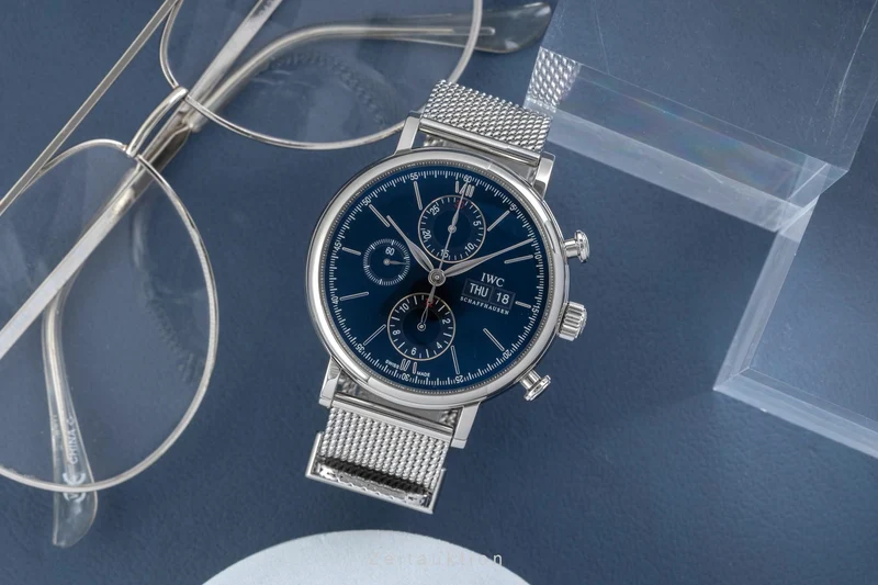 IWC Portofino chronograph steel automatic men's watch IW391010 [2605421]