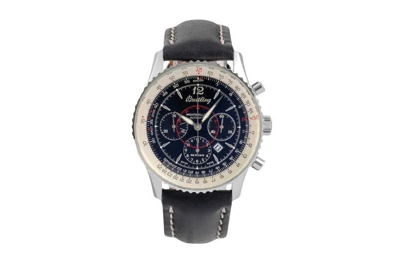 Breitling Montbrillant chronograph steel automatic men's watch A41030 [2605333]
