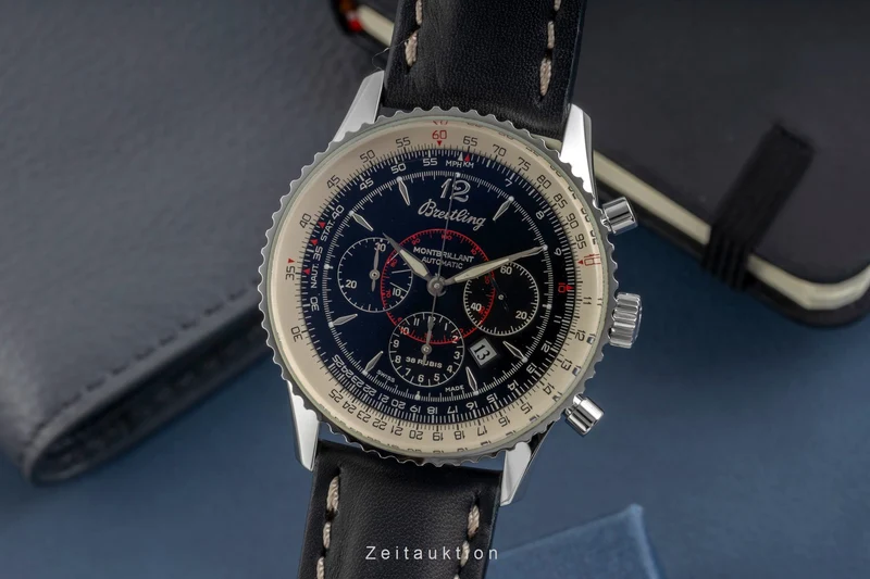 Breitling Montbrillant chronograph steel automatic men's watch A41030 [2605333]