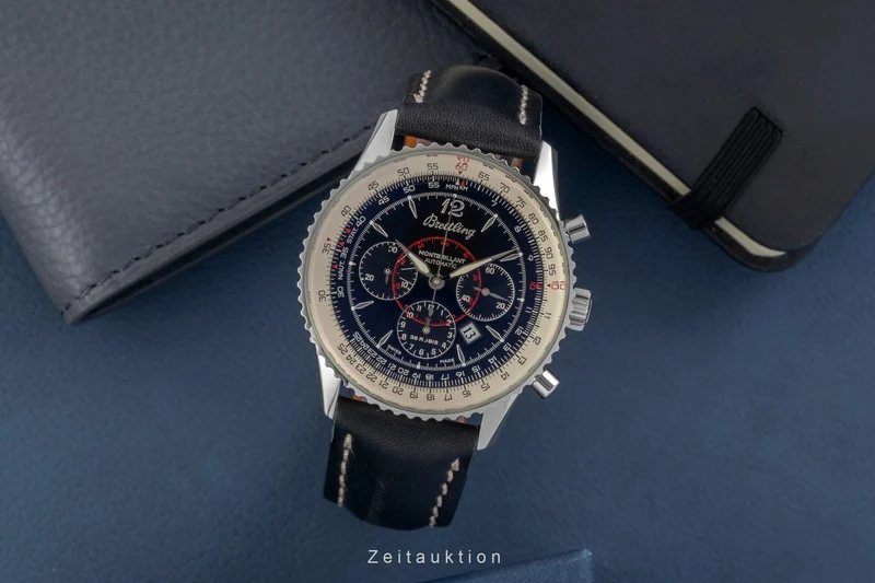 Breitling Montbrillant chronograph steel automatic men's watch A41030 [2605333]