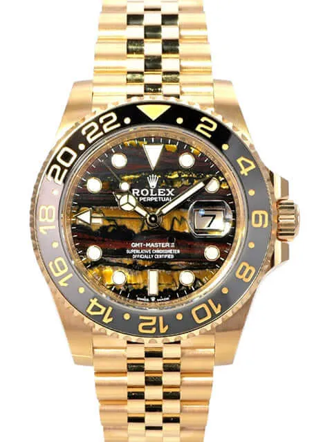 Rolex GMT-Master II Gelbgold 126718GRNR Tigereisen