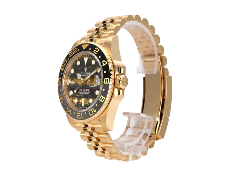 Rolex GMT-Master II Gelbgold 126718GRNR Tigereisen