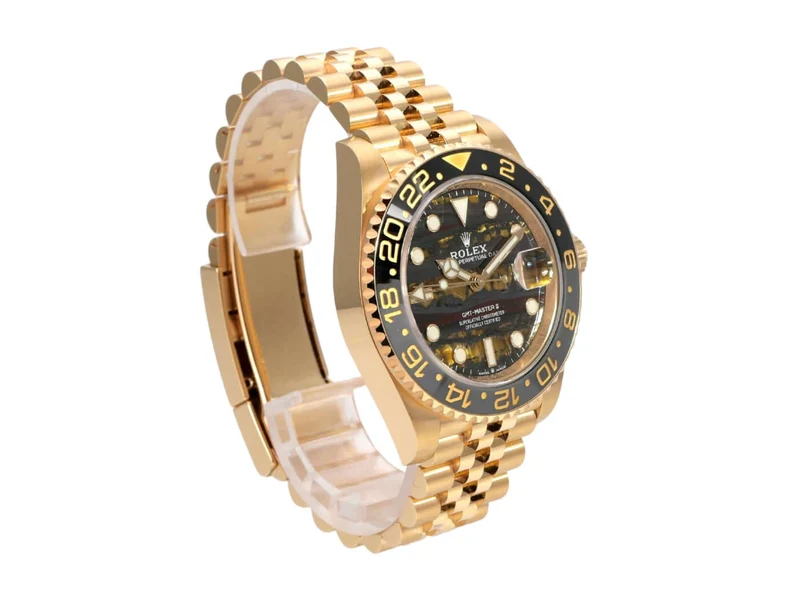 Rolex GMT-Master II Gelbgold 126718GRNR Tigereisen