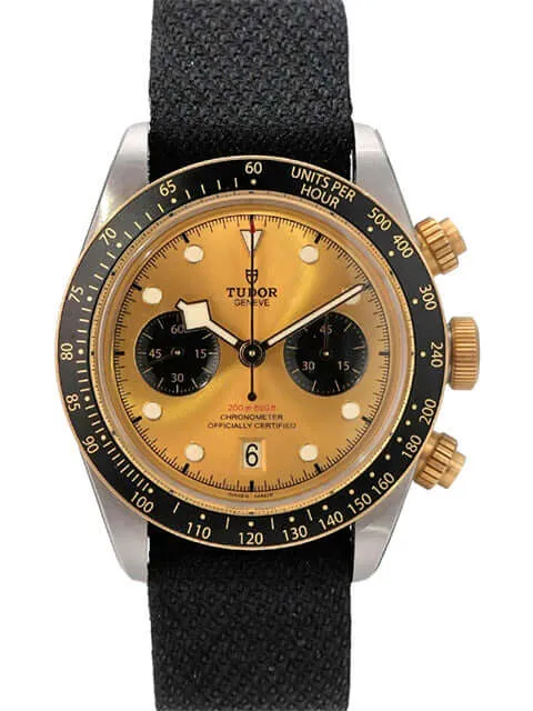 Tudor Black Bay Chrono Steel Gold Textilband M79363N-0006