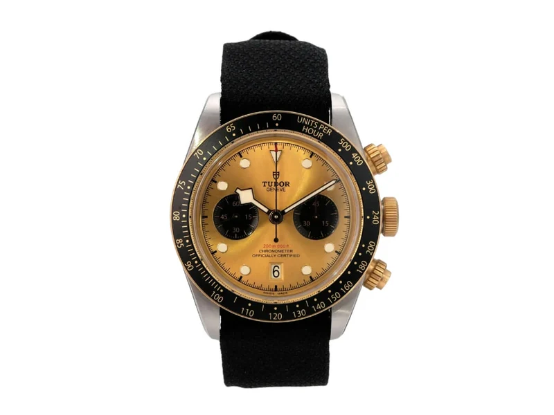 Tudor Black Bay Chrono Steel Gold Textilband M79363N-0006