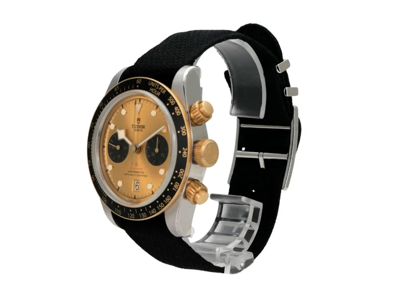 Tudor Black Bay Chrono Steel Gold Textilband M79363N-0006