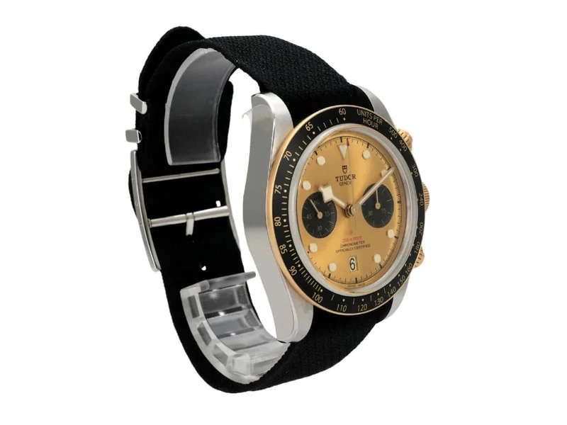 Tudor Black Bay Chrono Steel Gold Textilband M79363N-0006