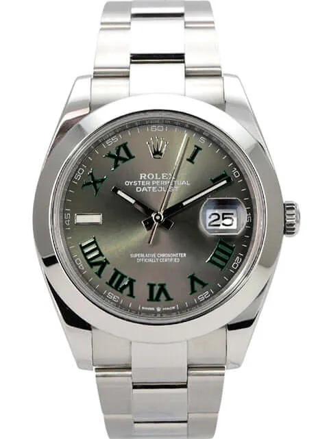 Rolex Datejust 41 Edelstahl 126300 Rhodium Römisch