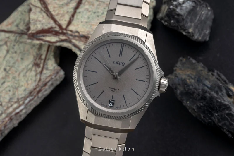 Oris Propilot X titanium automatic men's watch 01 400 7778 7153-07 7 20 01TLC LP: 4300EUR [2605158]