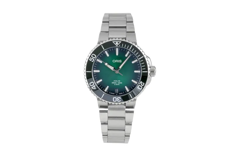 Oris Aquis Date steel automatic men's watch 01 400 7769 4157-07 8 22 09PEB LP: 3500EUR [2605151]