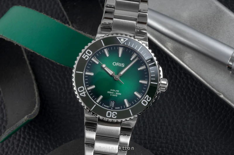 Oris Aquis Date steel automatic men's watch 01 400 7769 4157-07 8 22 09PEB LP: 3500EUR [2605151]
