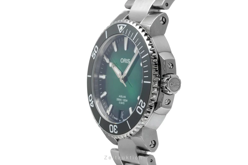Oris Aquis Date steel automatic men's watch 01 400 7769 4157-07 8 22 09PEB LP: 3500EUR [2605151]