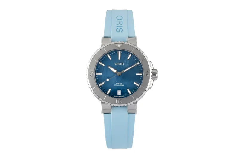 Oris Aquis Date steel automatic women's watch 01 733 7770 4155-07 4 18 65FC LP: 2150EUR [2605168]