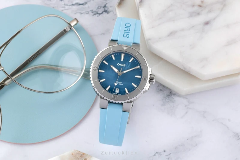 Oris Aquis Date steel automatic women's watch 01 733 7770 4155-07 4 18 65FC LP: 2150EUR [2605168]