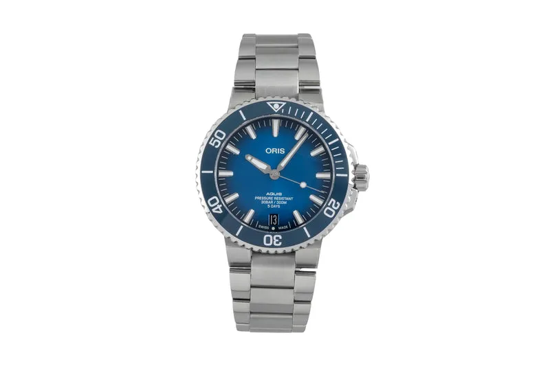 Oris Aquis Date steel automatic men's watch 01 400 7763 4135-07 8 24 09PEB LP: 3500EUR [2605144]