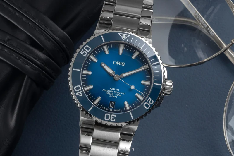 Oris Aquis Date steel automatic men's watch 01 400 7763 4135-07 8 24 09PEB LP: 3500EUR [2605144]