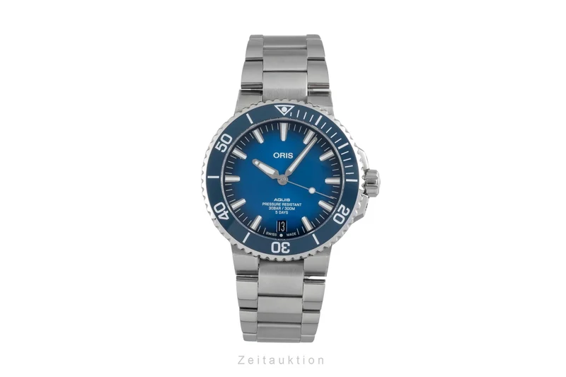 Oris Aquis Date steel automatic men's watch 01 400 7763 4135-07 8 24 09PEB LP: 3500EUR [2605144]
