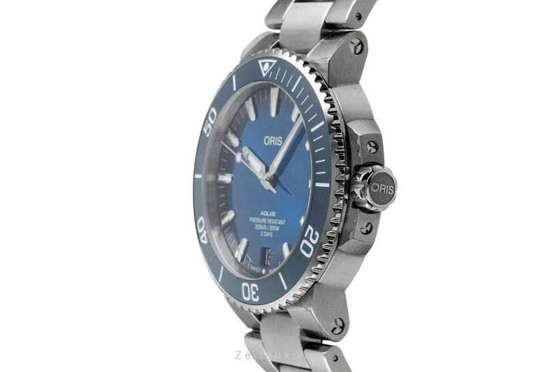 Oris Aquis Date steel automatic men's watch 01 400 7763 4135-07 8 24 09PEB LP: 3500EUR [2605144]
