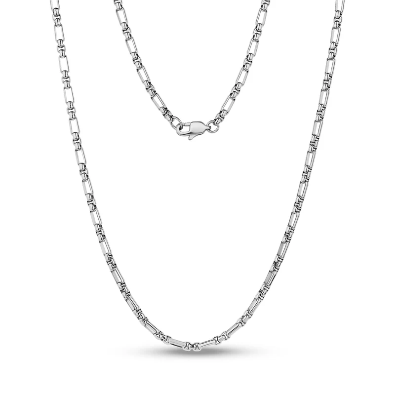 Runde Box Link Figaro Kette