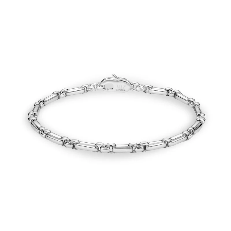 Rundes Box Link Figaro-Armband