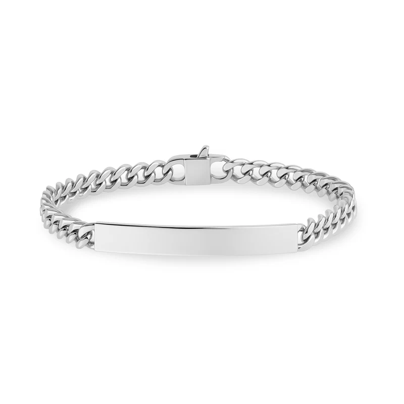 Schlankes 5mm Cuban Link ID-Armband