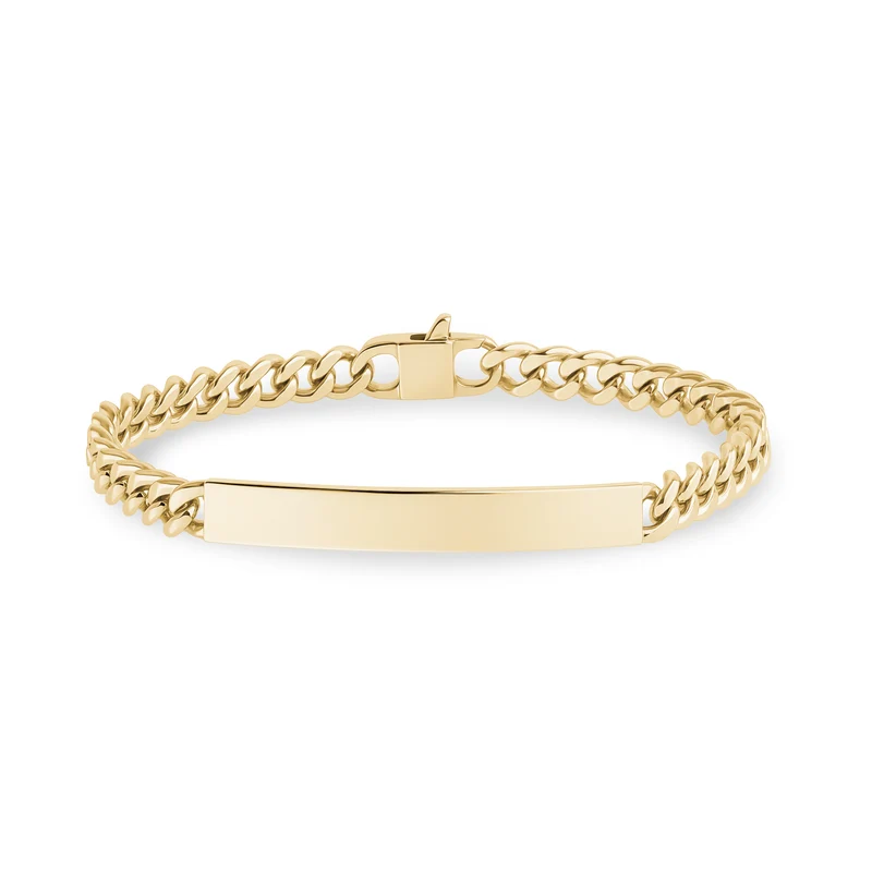 Schlankes 5mm Cuban Link ID-Armband