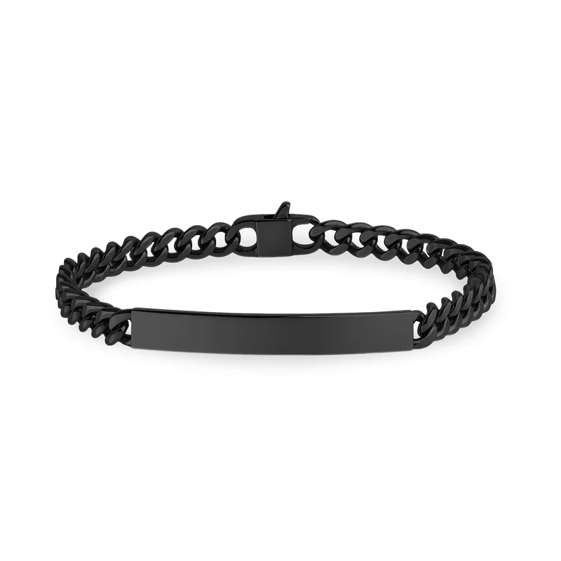 Schlankes 5mm Cuban Link ID-Armband