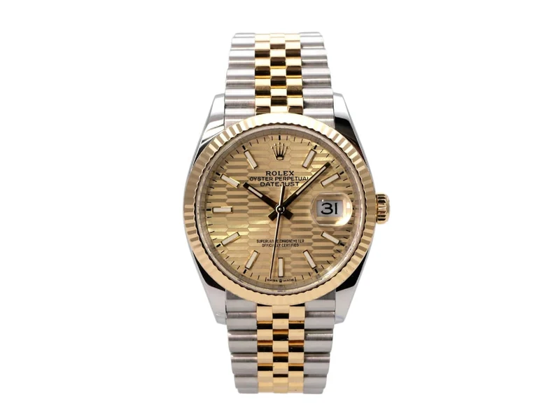 Rolex Datejust 36 126233 Golden Riffel Jubile-Band