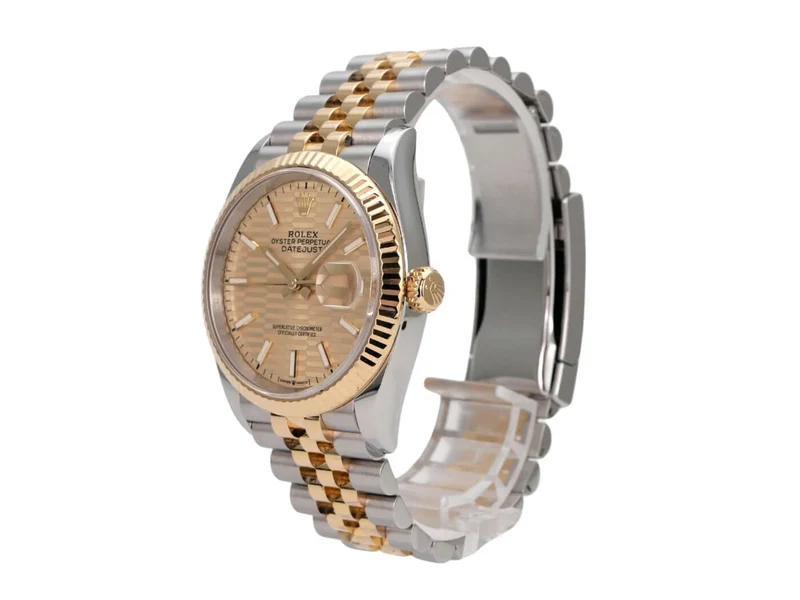 Rolex Datejust 36 126233 Golden Riffel Jubile-Band