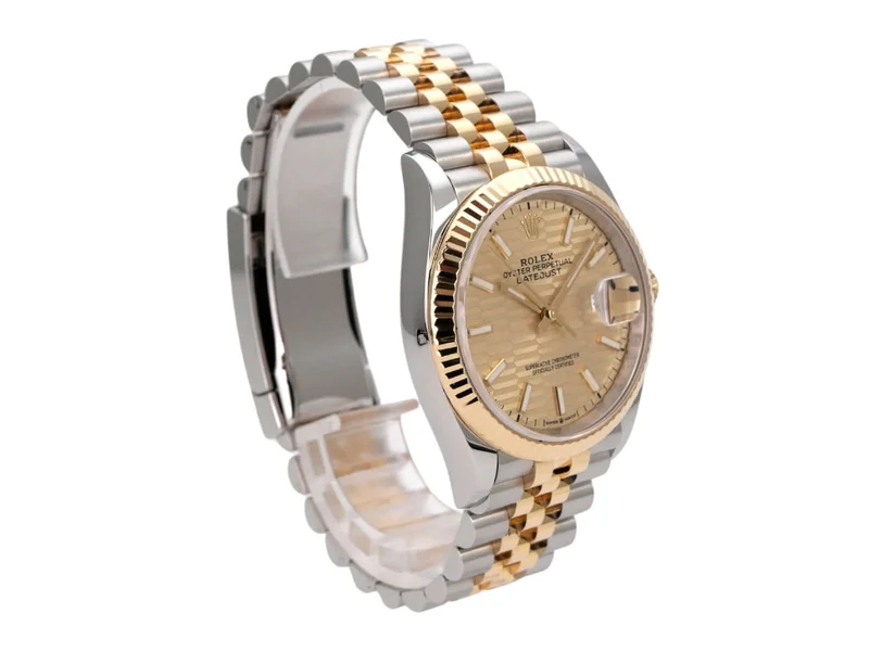 Rolex Datejust 36 126233 Golden Riffel Jubile-Band
