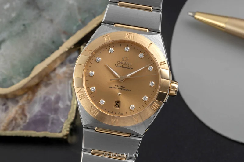 Omega Constellation steel / gold automatic men's watch 131.20.39.20.58.001 LP: 14700EUR [2605102]