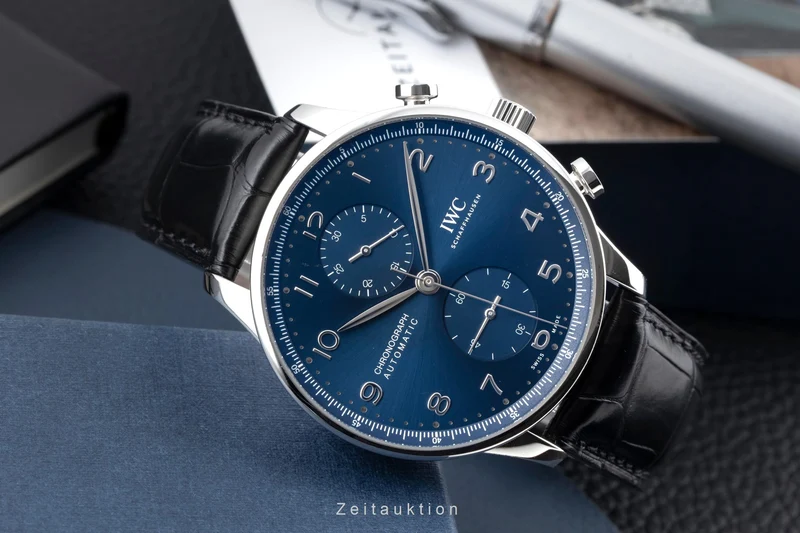 IWC Portugieser chronograph steel automatic men's watch IW371606 LP: 9100EUR [2604918]